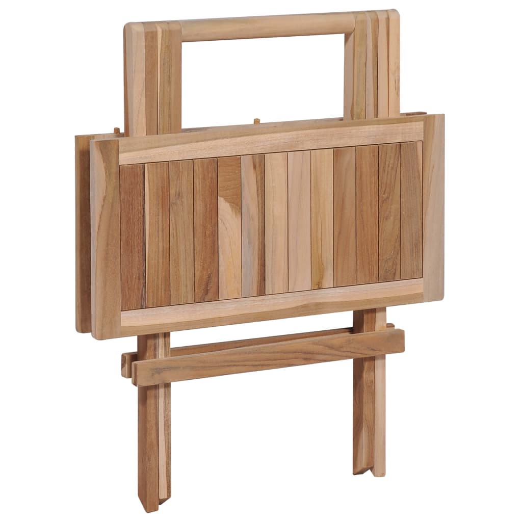 vidaXL Bistrotafel inklapbaar 60x60x65 cm massief teakhout