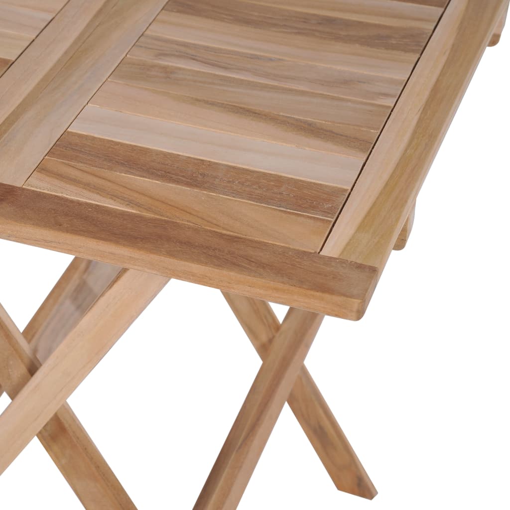 vidaXL Bistrotafel inklapbaar 60x60x65 cm massief teakhout