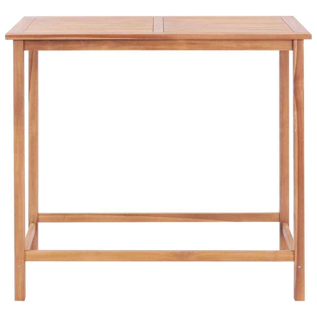 vidaXL Tuinbartafel 120x65x110 cm massief teakhout