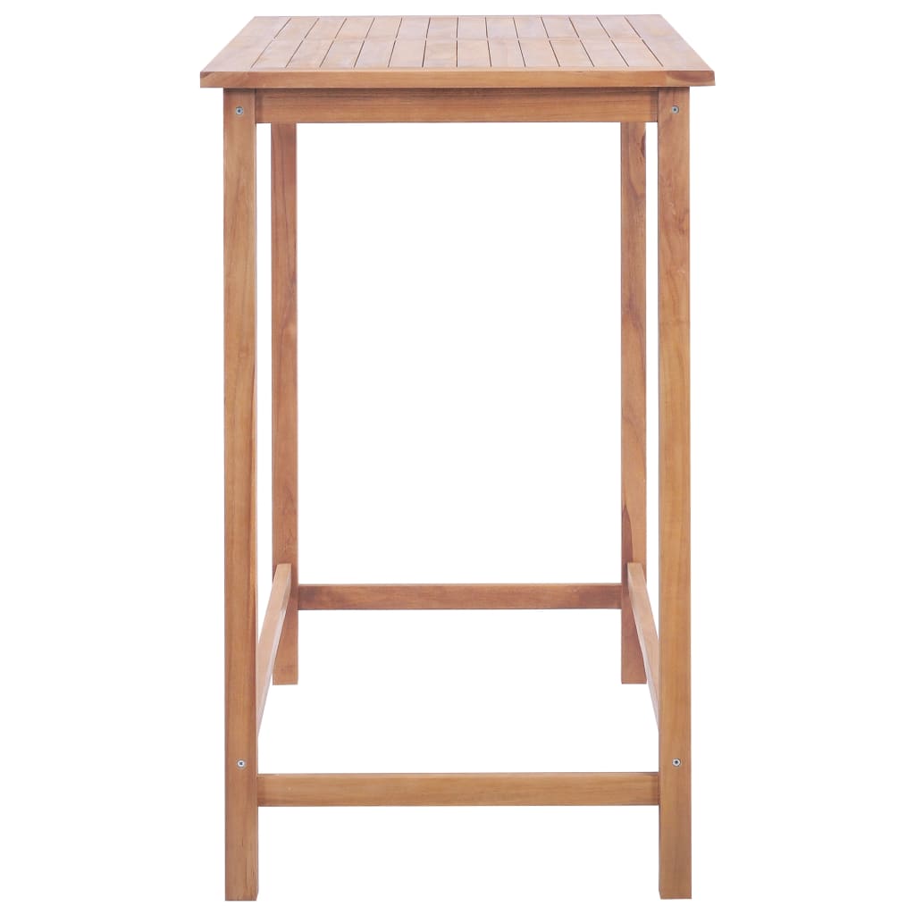 vidaXL Tuinbartafel 120x65x110 cm massief teakhout