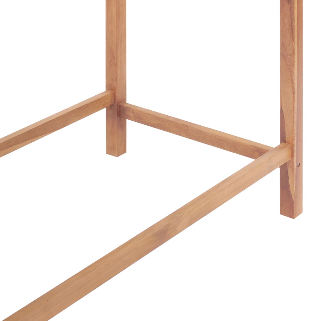vidaXL Tuinbartafel 120x65x110 cm massief teakhout