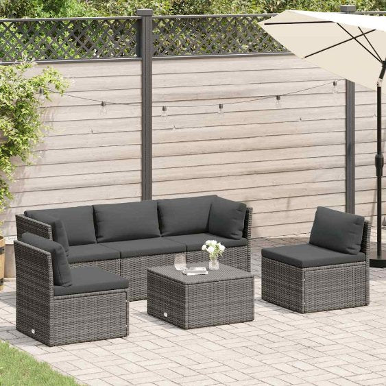 vidaXL 3-delige Loungeset - Poly Rattan Zwart - Loungeset - Tuinset vidaXL 3-delige Loungeset - Poly Rattan Zwart - Loungeset - Tuinset