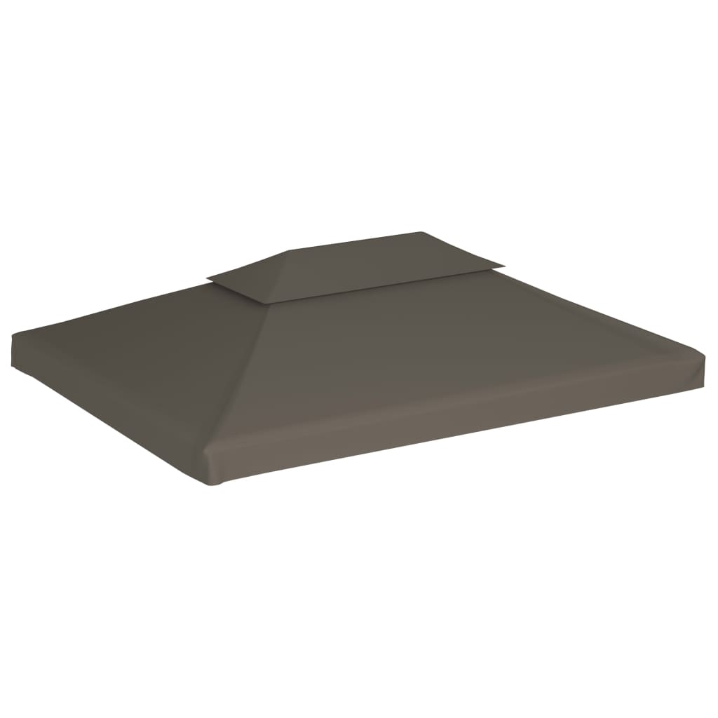 vidaXL Prieeldak 2-laags 4x3m 310 g/m² antracietkleurig