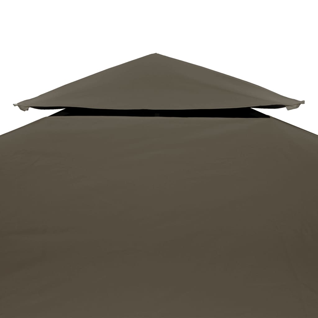 vidaXL Prieeldak 2-laags 4x3m 310 g/m² antracietkleurig