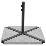 vidaXL Parasolvoetplaat driehoekig 15 kg graniet grijs