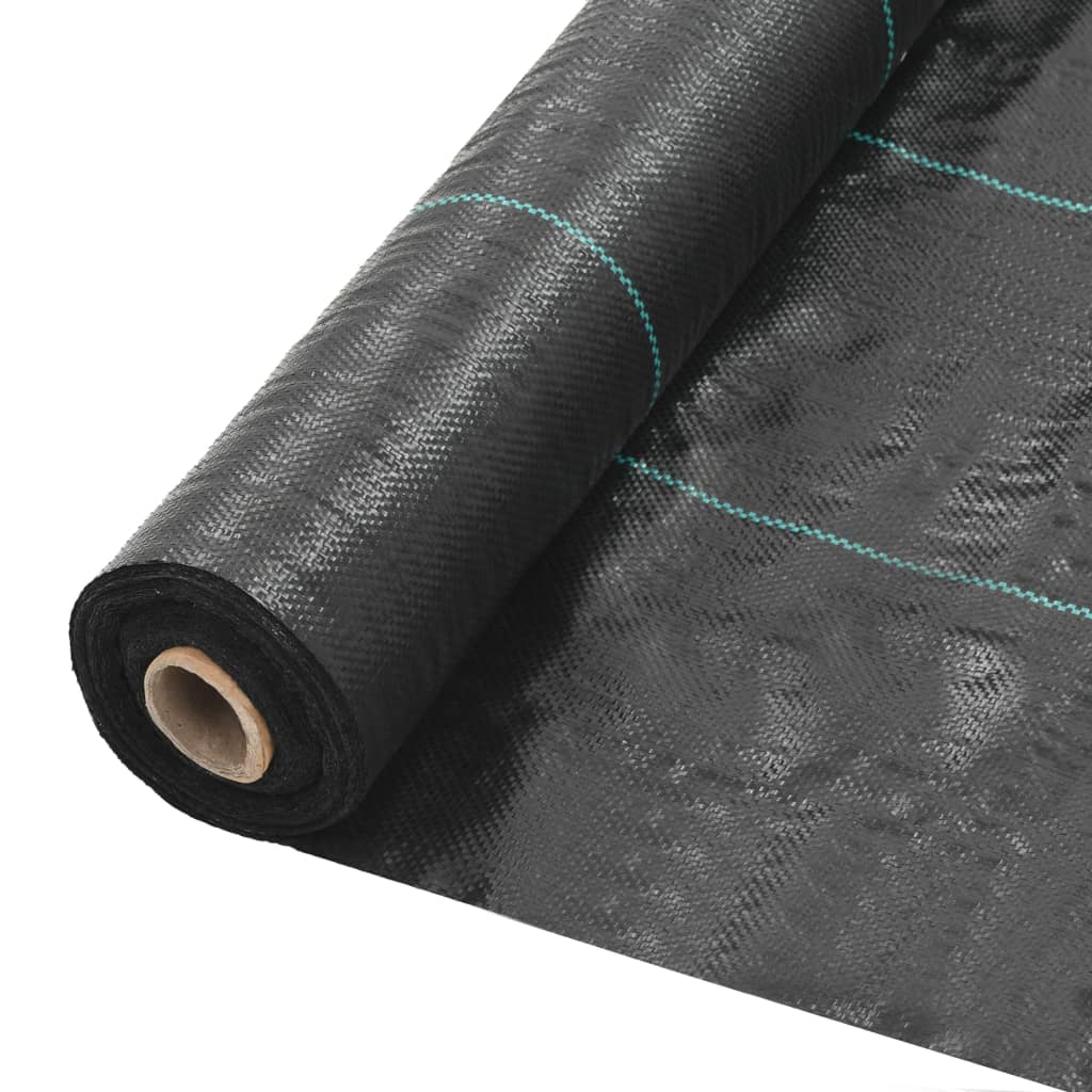 vidaXL Worteldoek 1x50 m PP zwart