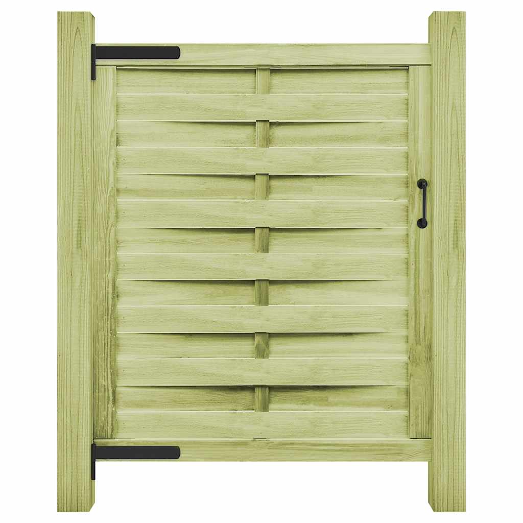 vidaXL Poort 100x125 cm groen geïmpregneerd grenenhout