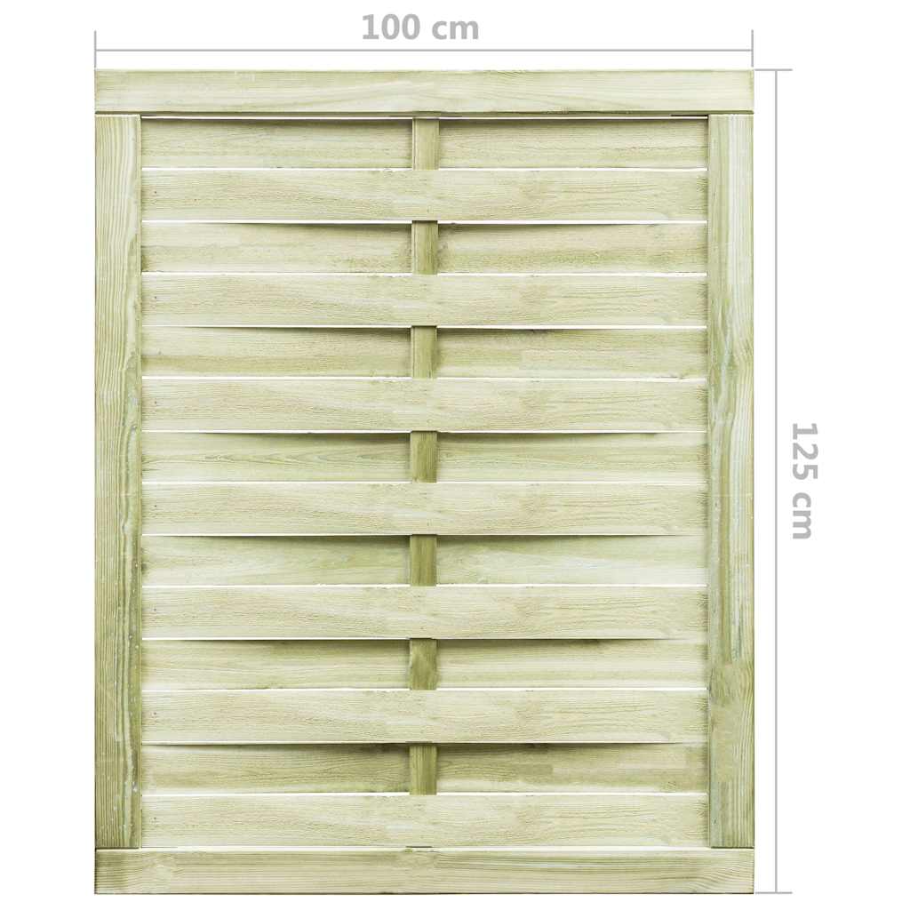 vidaXL Poort 100x125 cm groen geïmpregneerd grenenhout