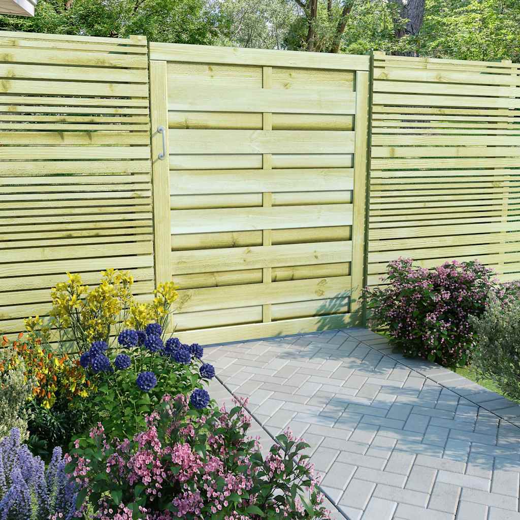 vidaXL Poort 100x100 cm geïmpregneerd grenenhout groen