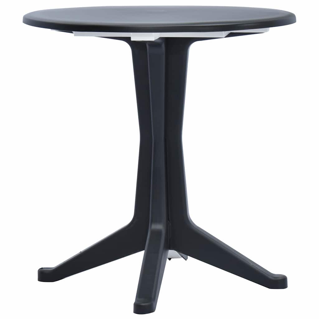 vidaXL Tuintafel 70 cm kunststof antraciet
