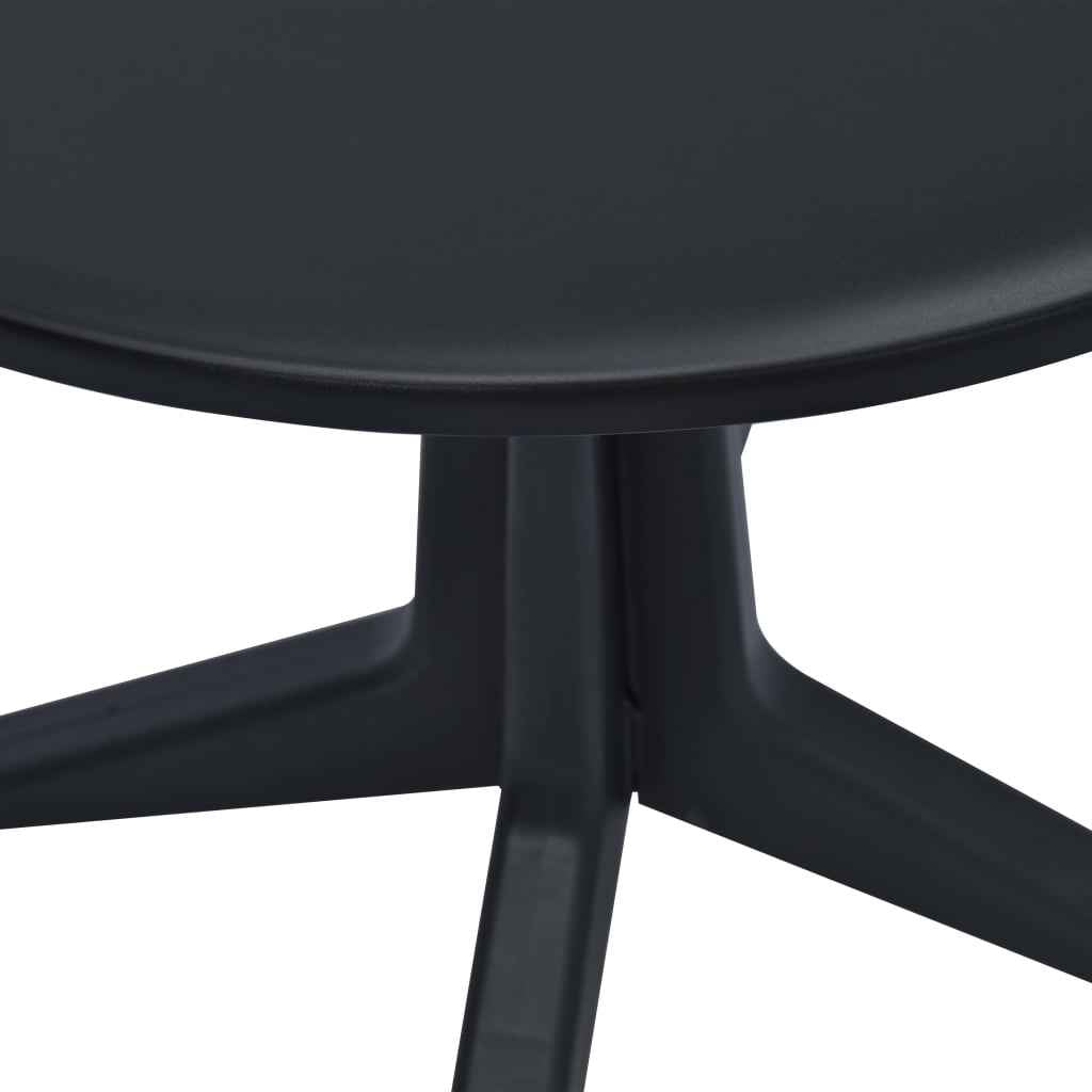 vidaXL Tuintafel 70 cm kunststof antraciet