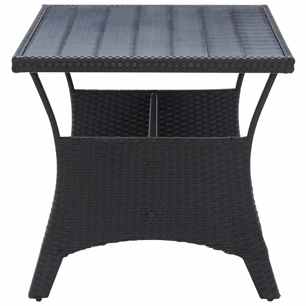 vidaXL Buitenmeubelsets Zwart poly rattan