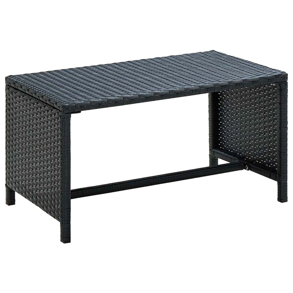 vidaXL Salontafel 70x40x38 cm poly rattan bruin