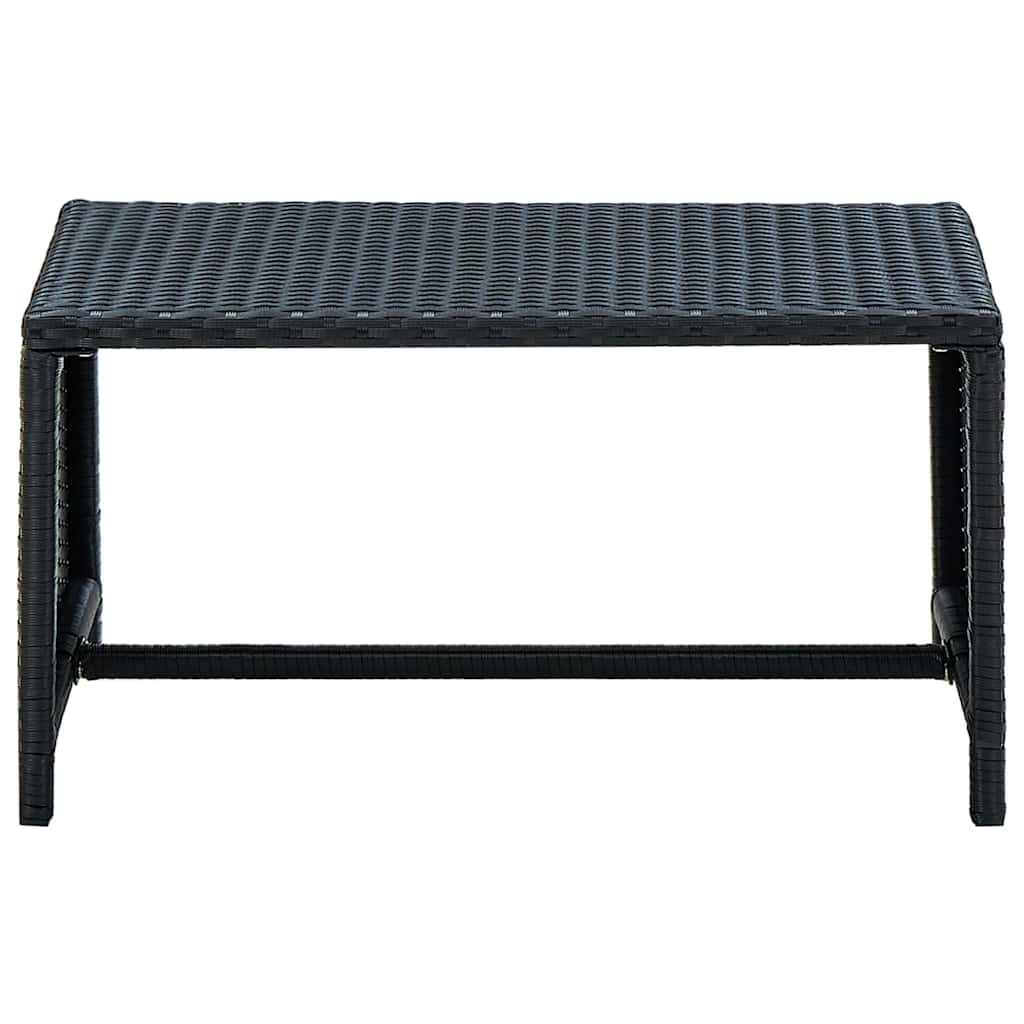 vidaXL Salontafel 70x40x38 cm poly rattan bruin