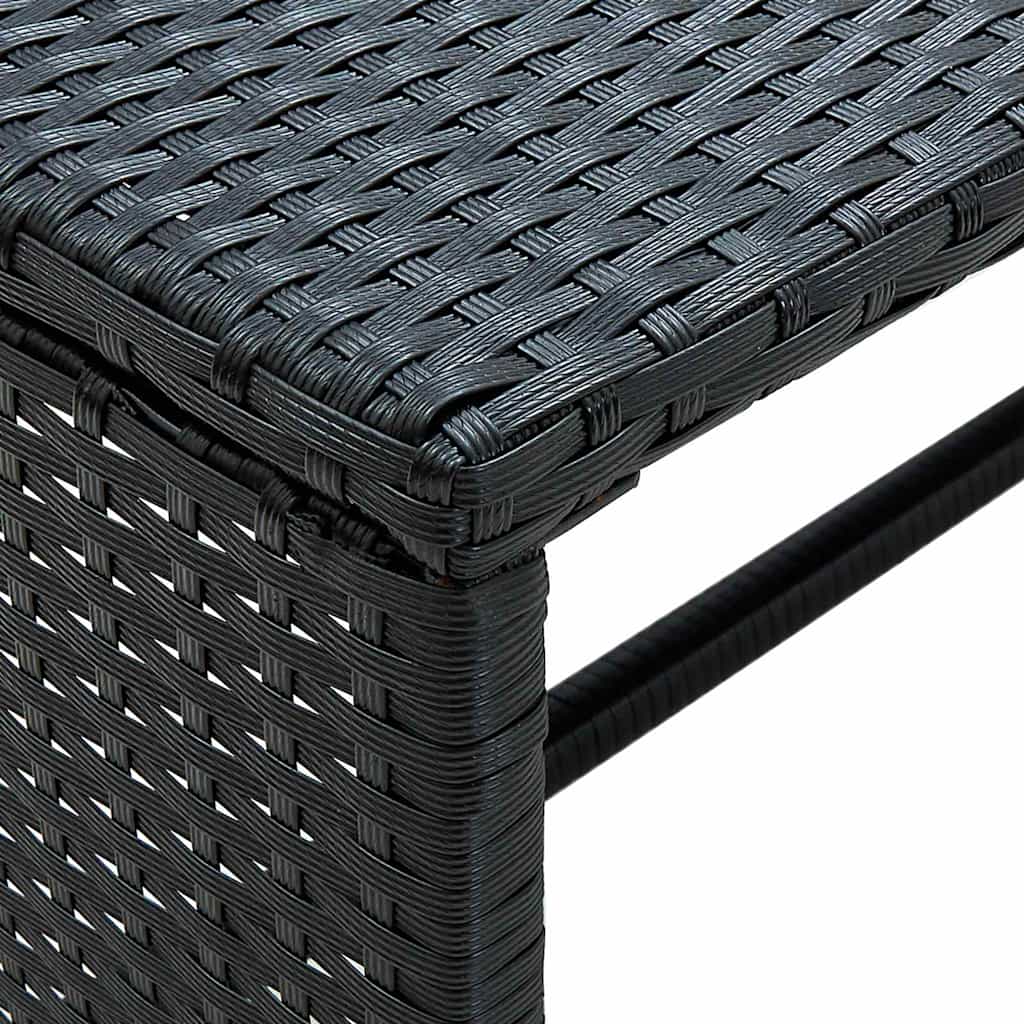 vidaXL Salontafel 70x40x38 cm poly rattan bruin