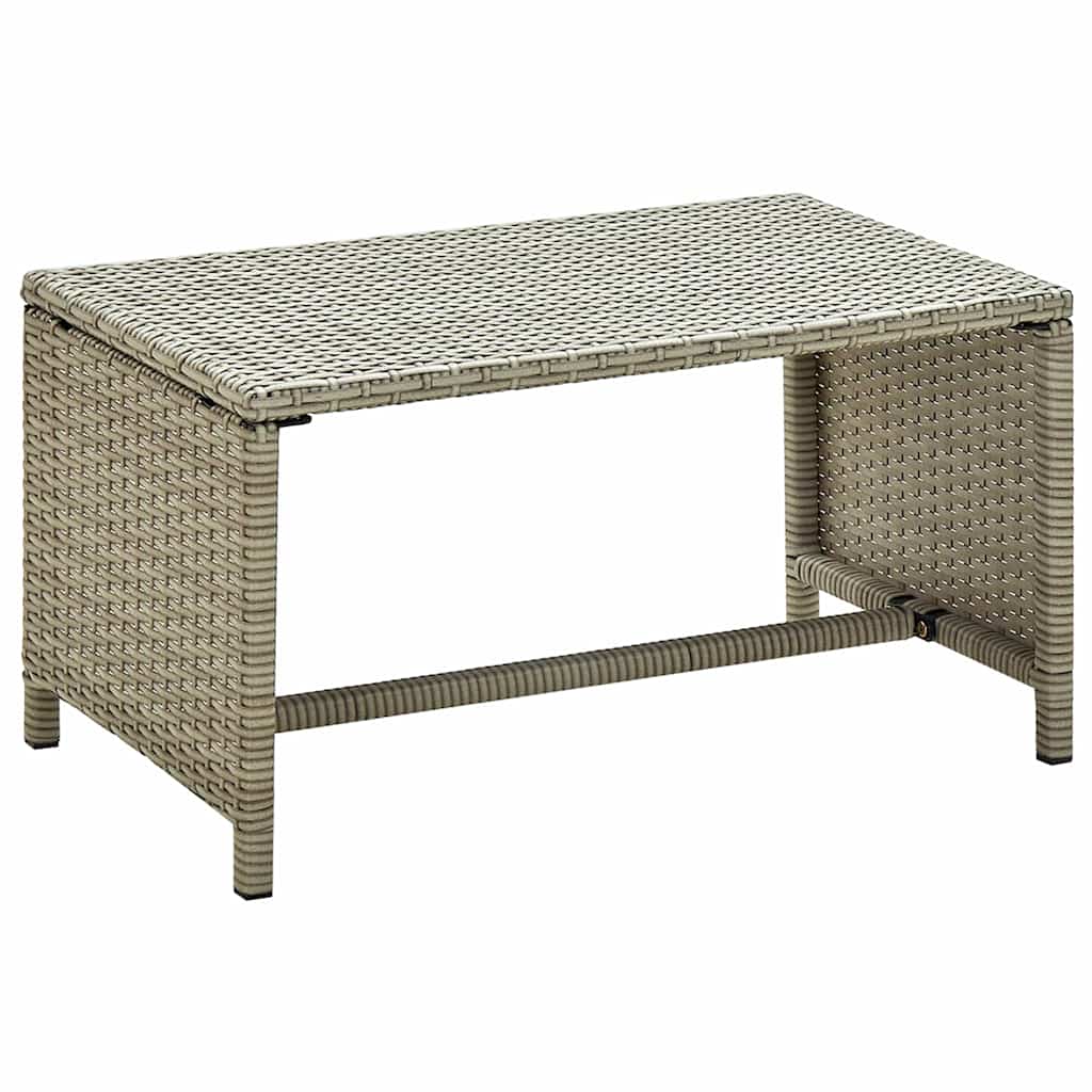 vidaXL Salontafel 70x40x38 cm poly rattan bruin