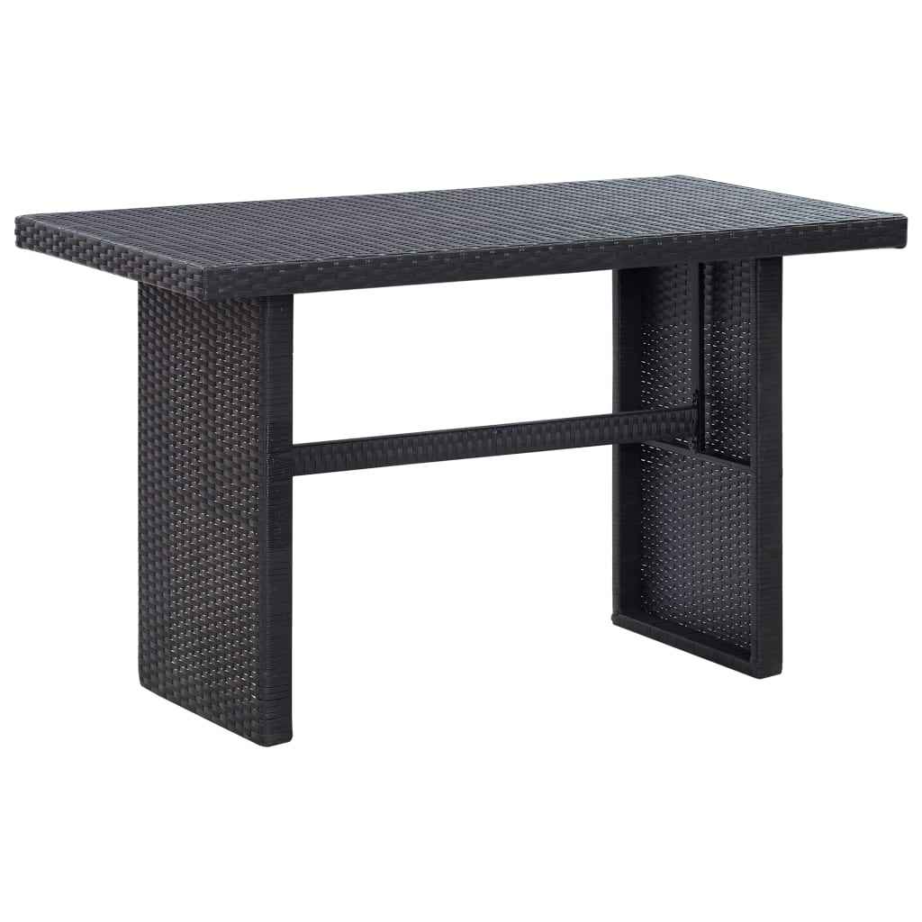 vidaXL Tuintafel 123x60x74 cm massief acaciahout antraciet en bruin