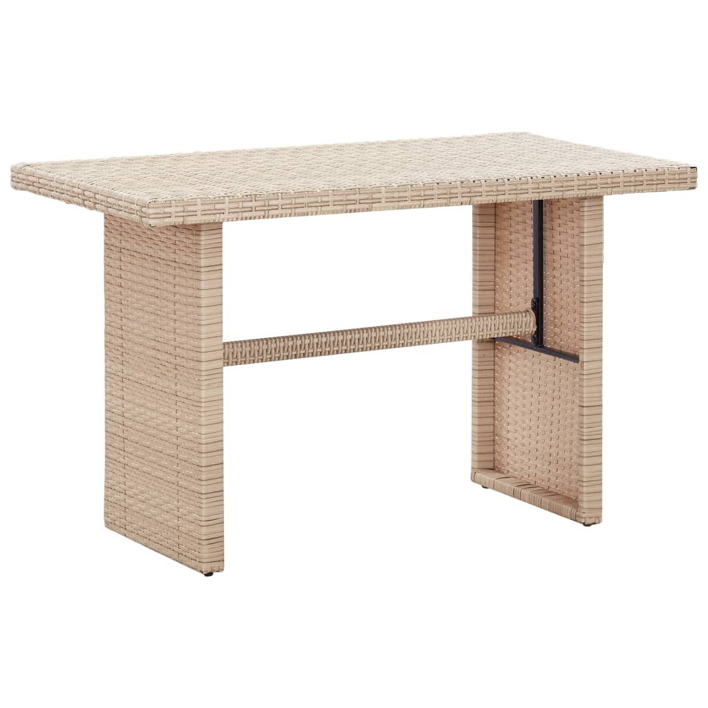 vidaXL Tuintafel 123x60x74 cm massief acaciahout antraciet en bruin