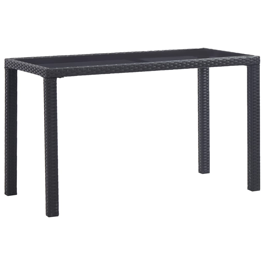 vidaXL Tuintafel 123x60x74 cm massief acaciahout antraciet en bruin