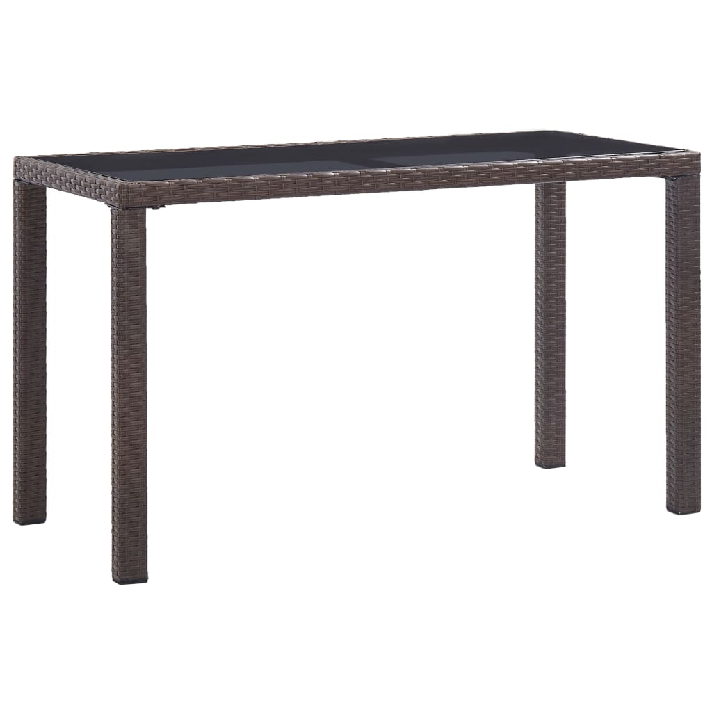 vidaXL Tuintafel 123x60x74 cm massief acaciahout antraciet en bruin