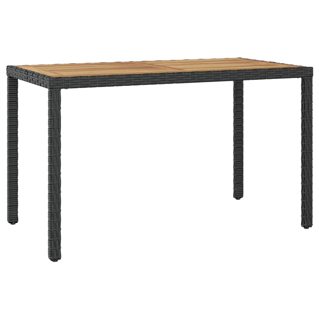vidaXL Tuintafel 123x60x74 cm massief acaciahout antraciet en bruin