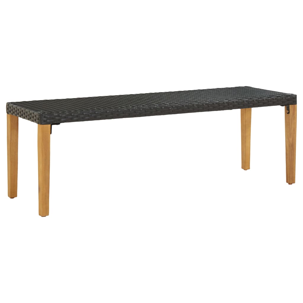 vidaXL Tuinbank 80 cm poly rattan grijs