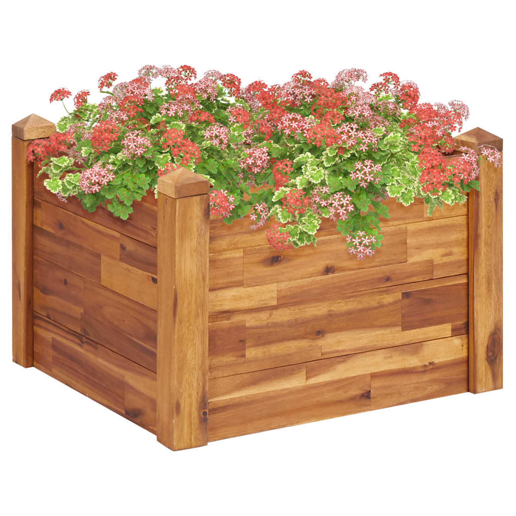 vidaXL Plantenbak verhoogd 160x60x84 cm massief acaciahout