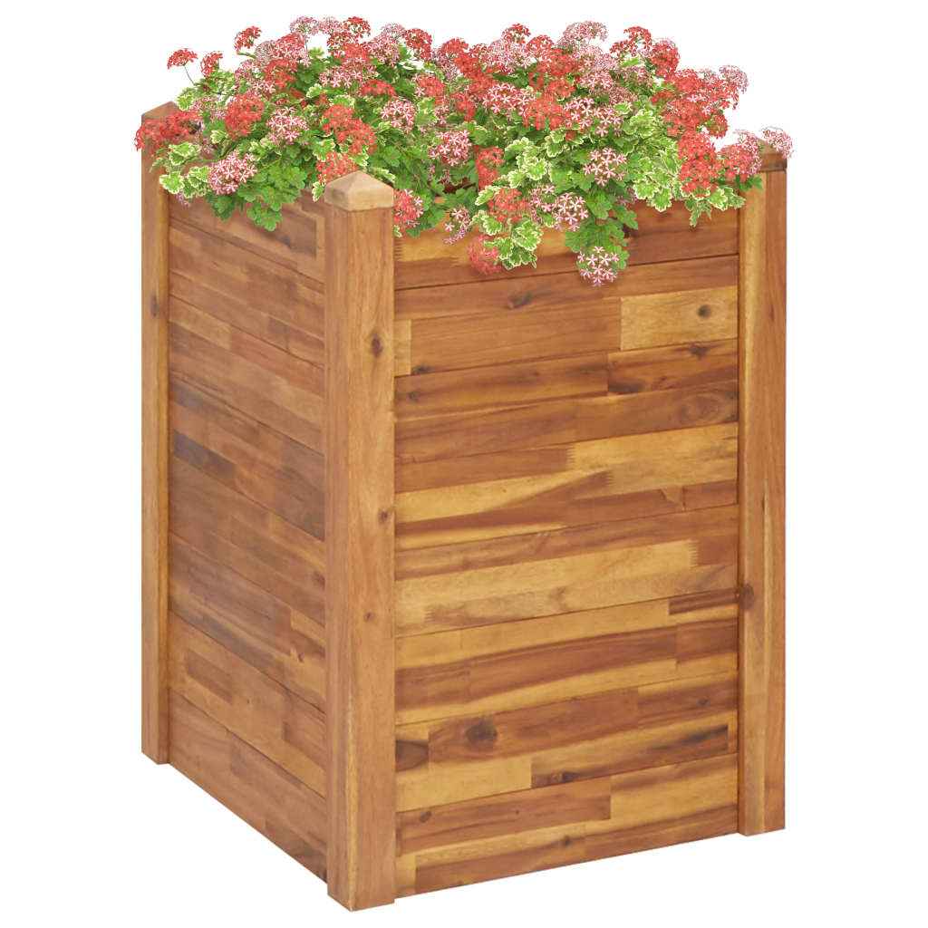 vidaXL Plantenbak verhoogd 160x60x84 cm massief acaciahout