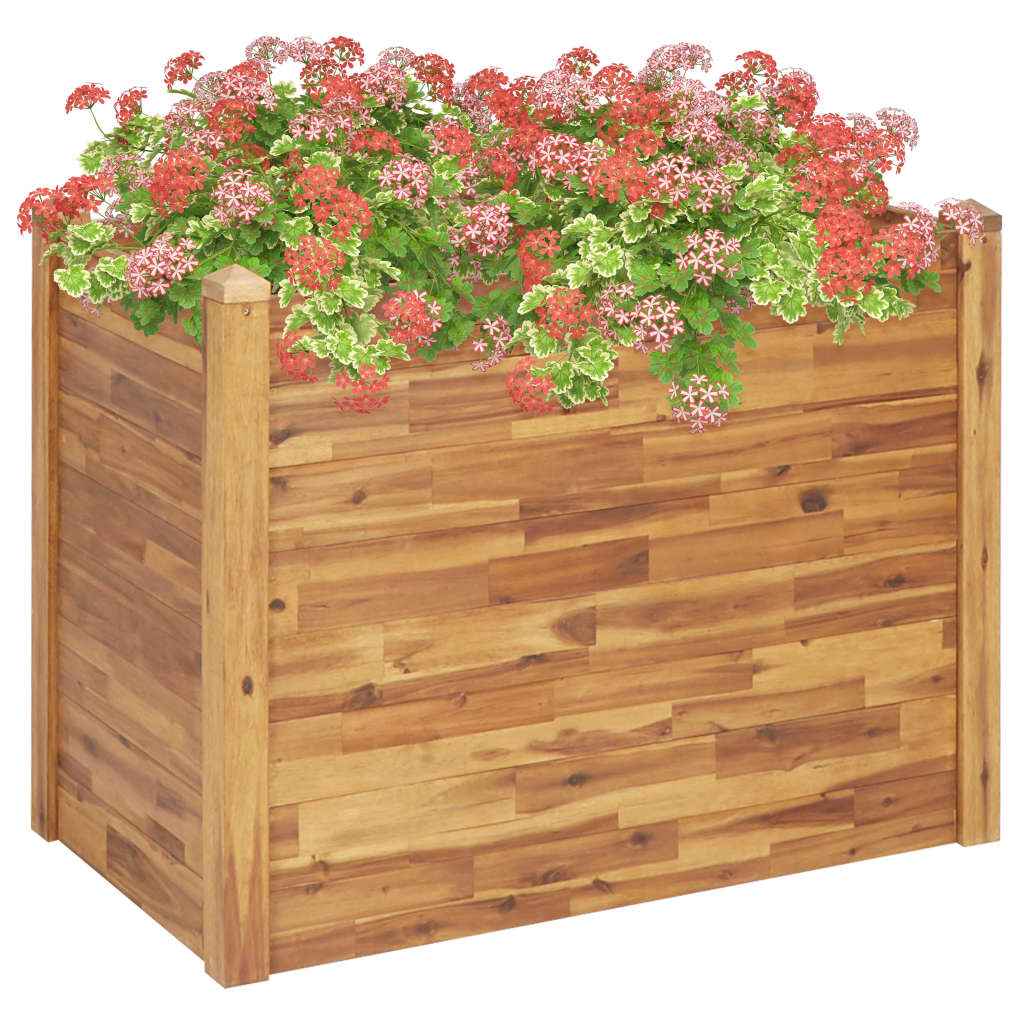 vidaXL Plantenbak verhoogd 160x60x84 cm massief acaciahout