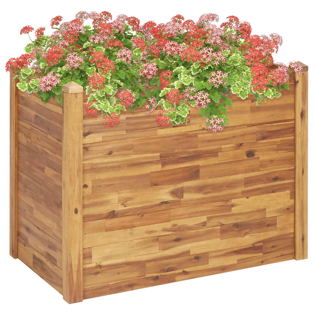 vidaXL Plantenbak verhoogd 160x60x84 cm massief acaciahout