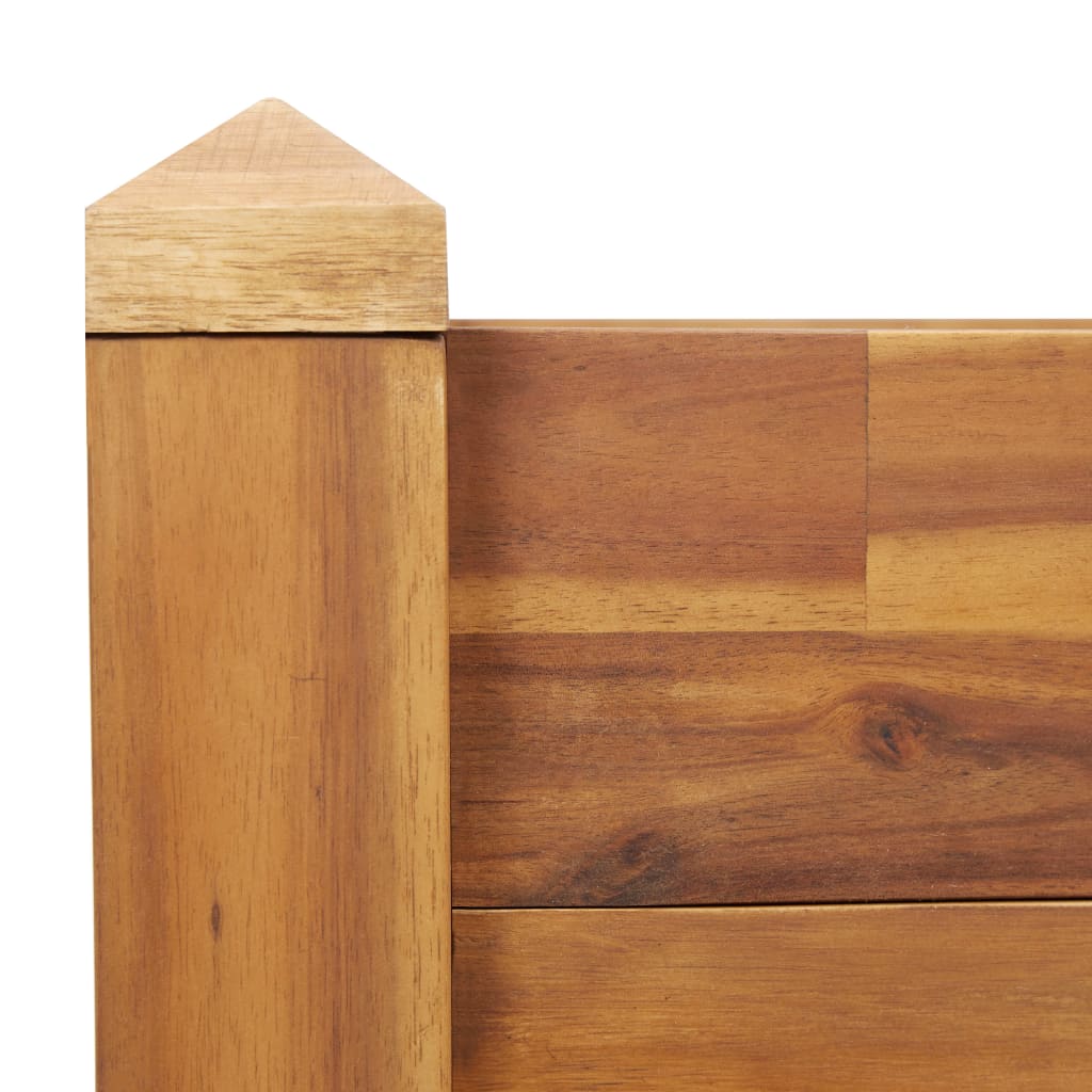vidaXL Plantenbak verhoogd 160x60x84 cm massief acaciahout