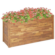 vidaXL Plantenbak verhoogd 160x60x84 cm massief acaciahout