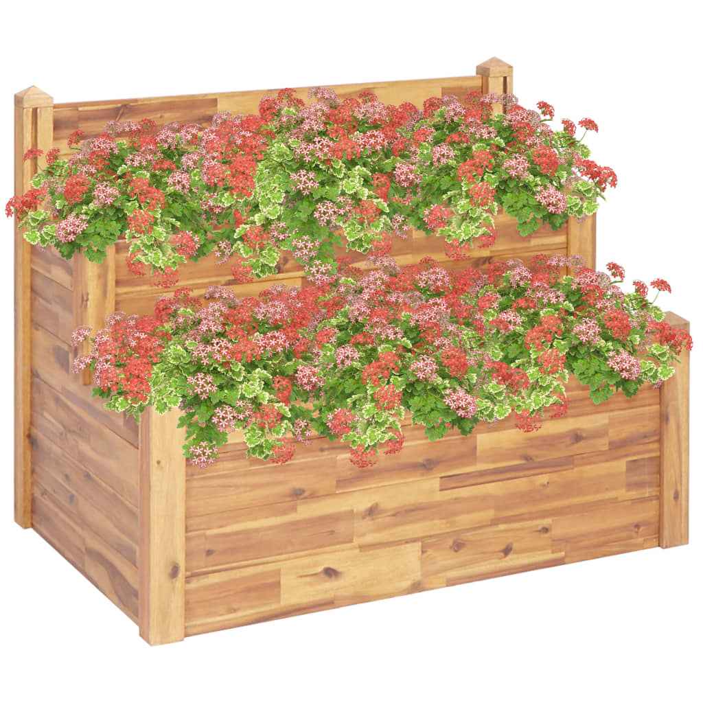 vidaXL Plantenbak verhoogd 160x60x84 cm massief acaciahout