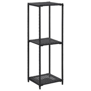 vidaXL Opbergrek 30x30x90 cm poly rattan zwart