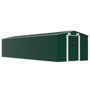 vidaXL Tuinschuur 257x779x181 cm gegalvaniseerd staal groen