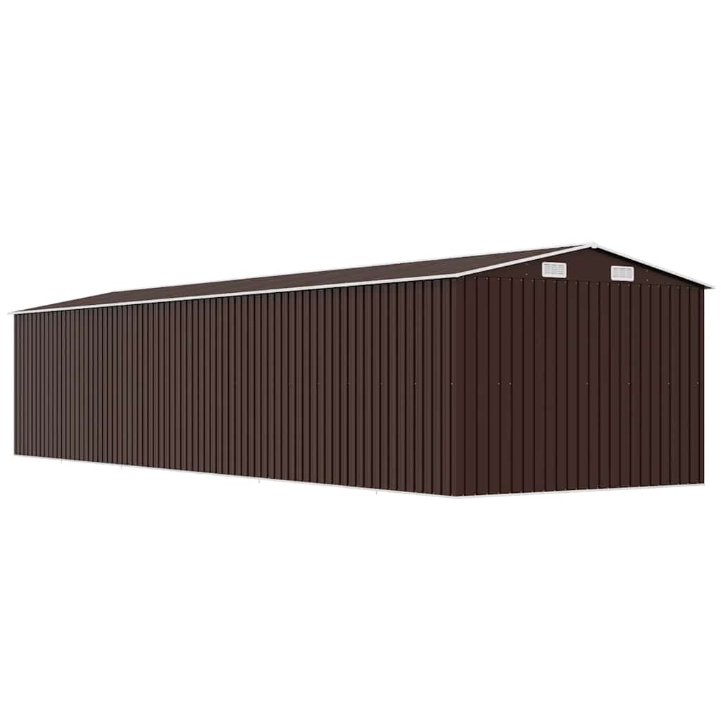 vidaXL Tuinschuur 257x990x181 cm gegalvaniseerd staal groen