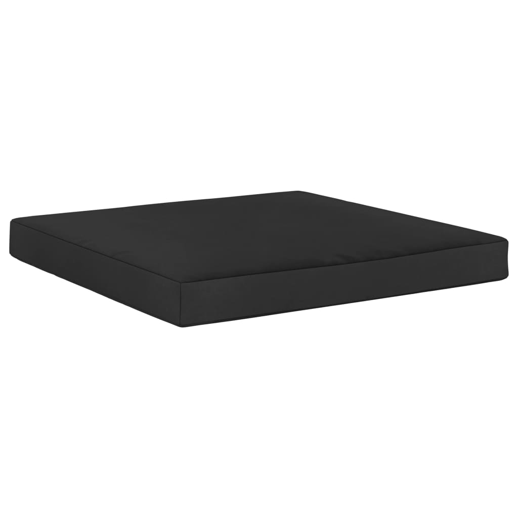 vidaXL Bankkussens 2 st pallet stof zwart