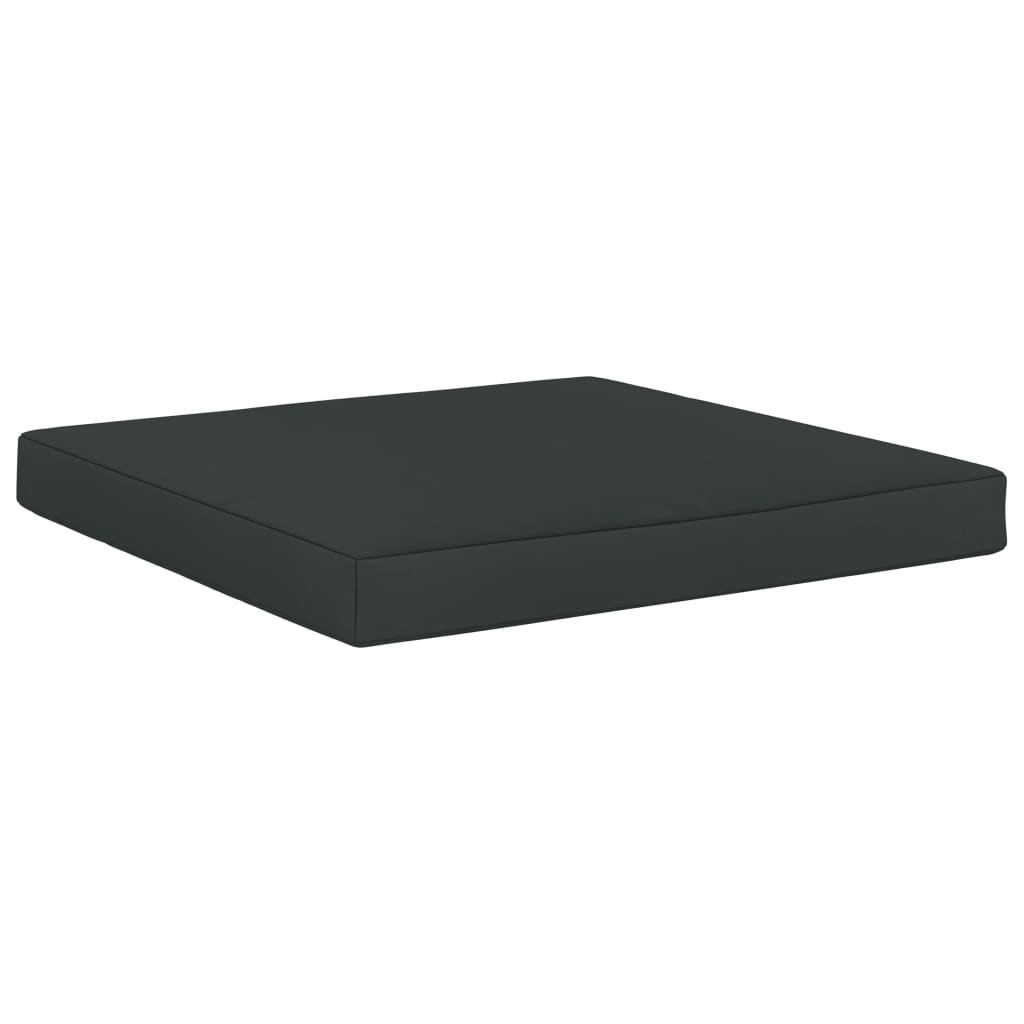vidaXL Bankkussens 2 st pallet stof zwart