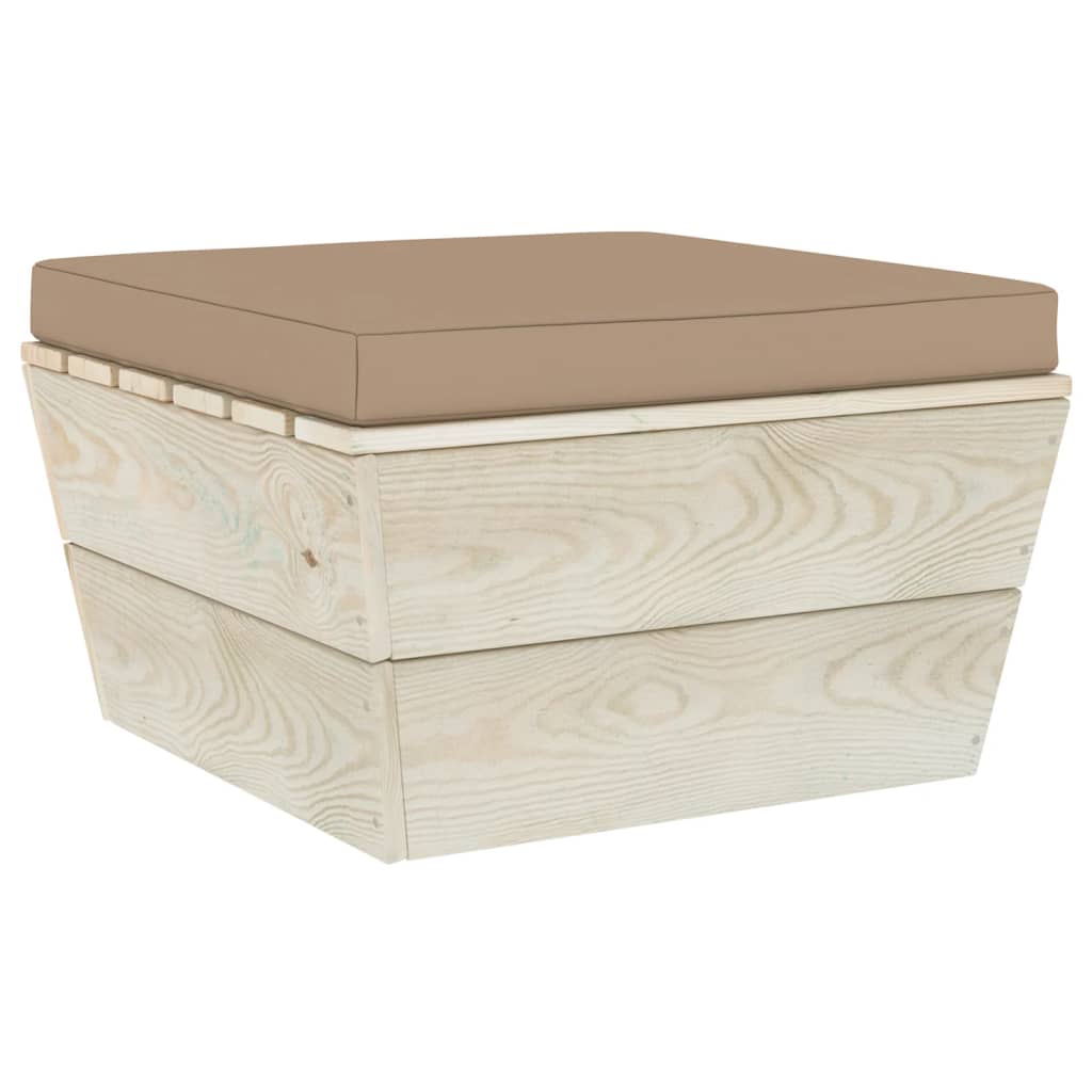vidaXL Bankkussens 2 st pallet stof zwart