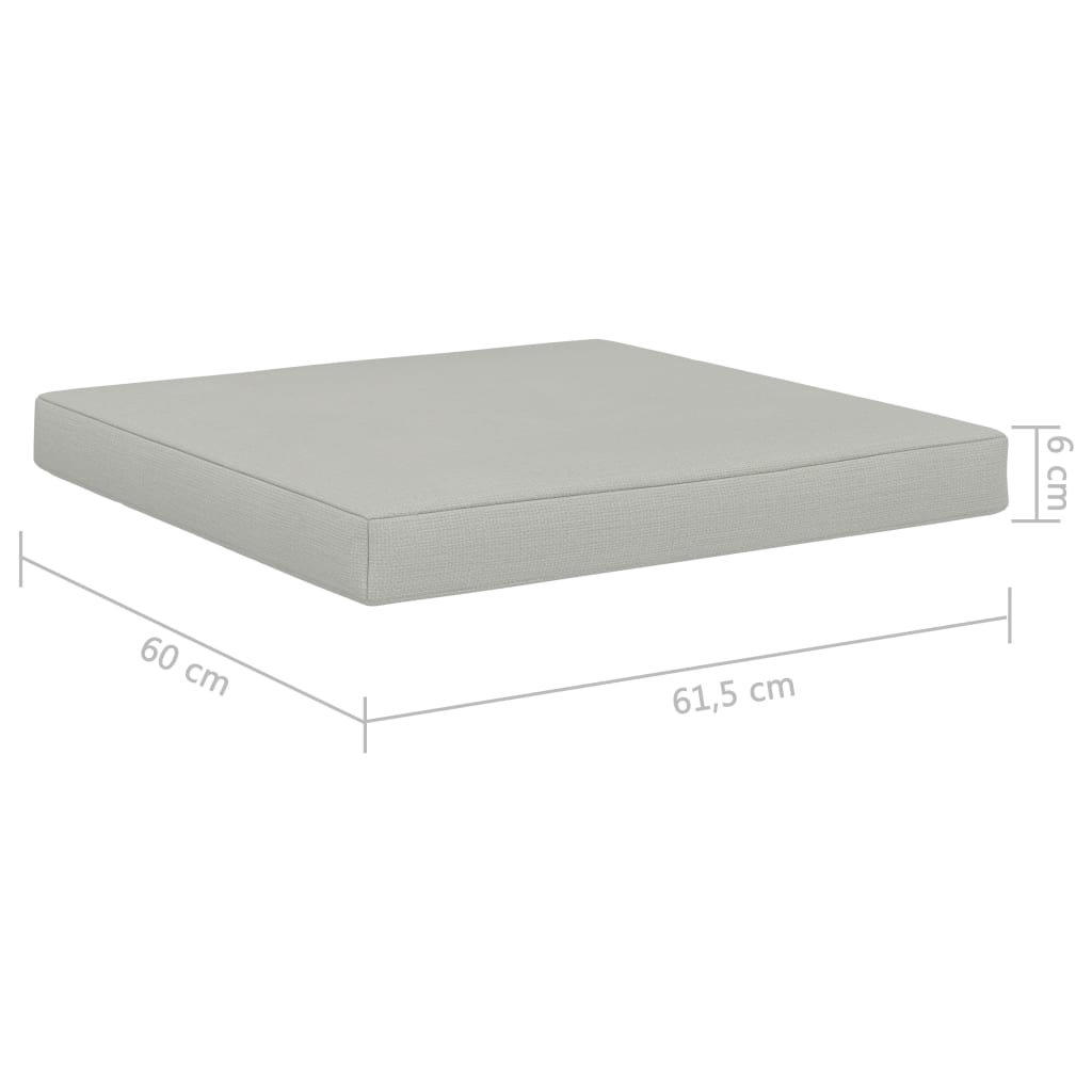 vidaXL Bankkussens 2 st pallet stof zwart
