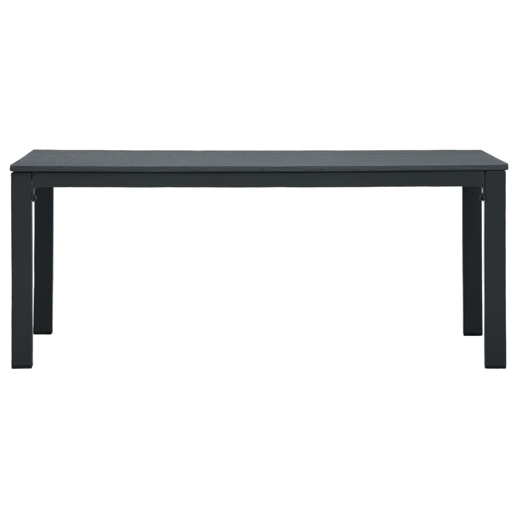vidaXL Salontafel hout-look 98x48x39 cm HDPE grijs