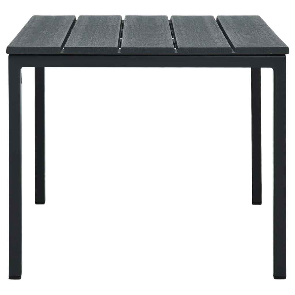 vidaXL Salontafel hout-look 98x48x39 cm HDPE grijs