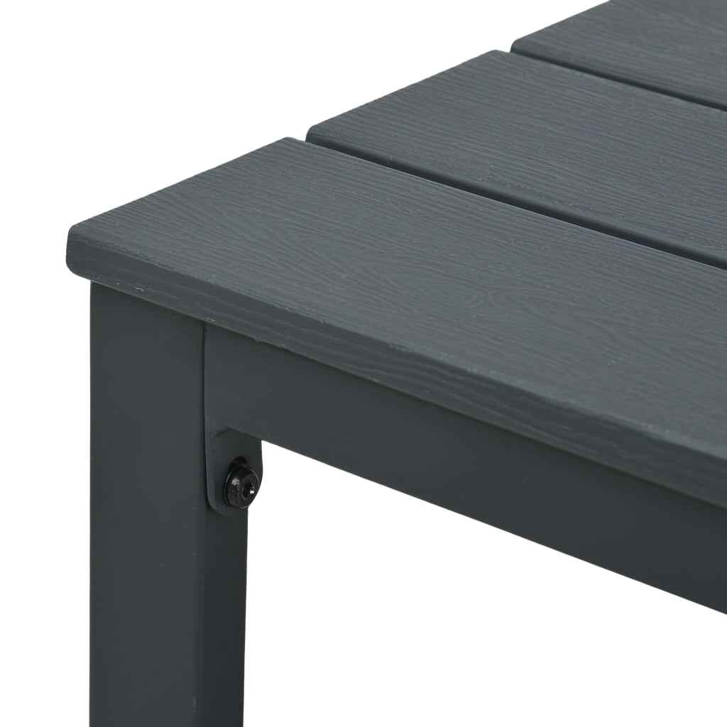 vidaXL Salontafel hout-look 98x48x39 cm HDPE grijs