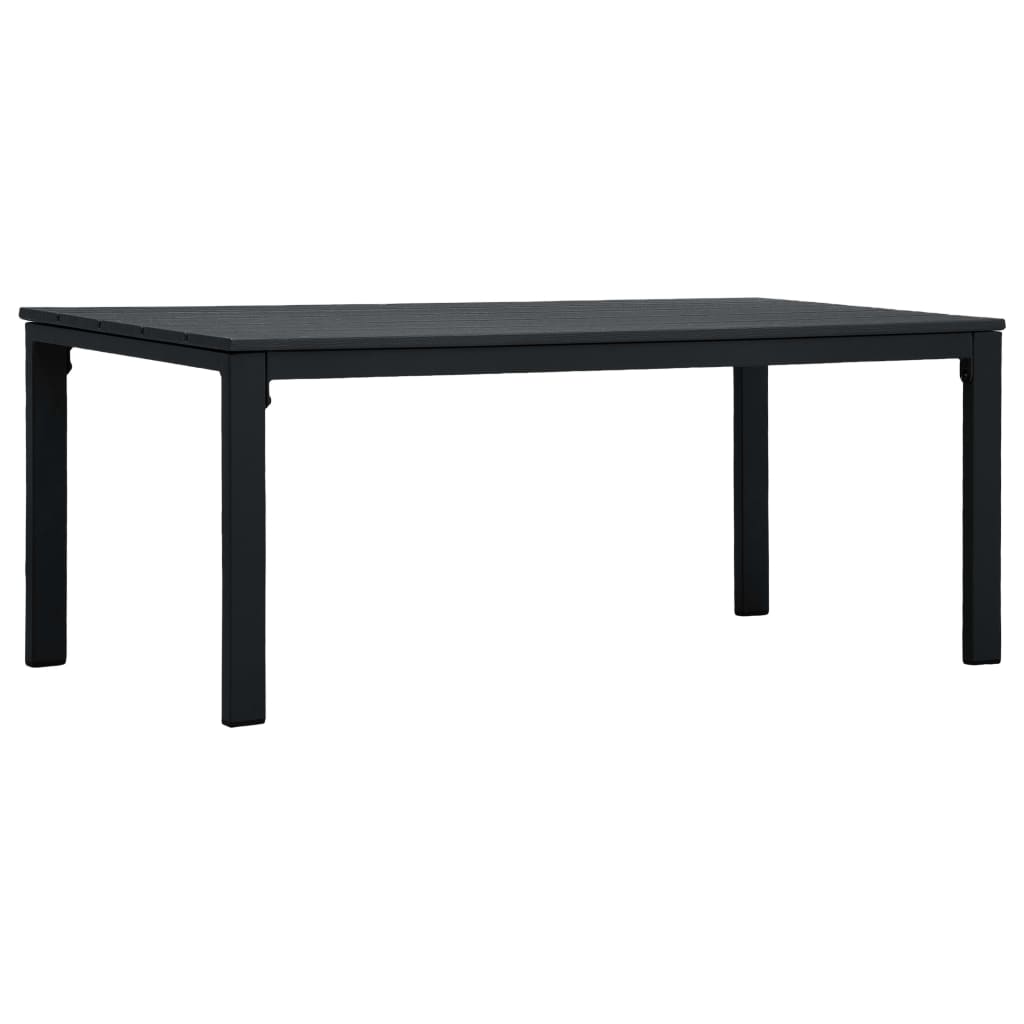 vidaXL Salontafel hout-look 98x48x39 cm HDPE grijs