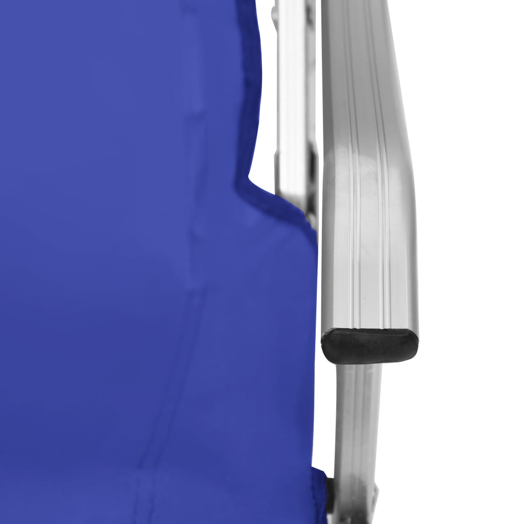 vidaXL Campingstoelen inklapbaar 2 st blauw