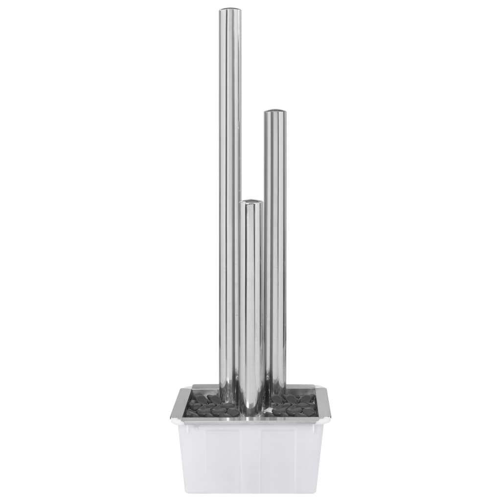 vidaXL Garden Fountain 48x34x123 cm Stainless Steel Silver