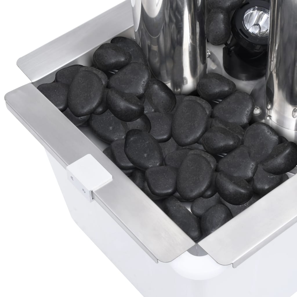 vidaXL Garden Fountain 48x34x123 cm Stainless Steel Silver