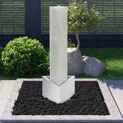 vidaXL Garden Fountain 37.7x32.6x110 cm Stainless Steel Silver Color