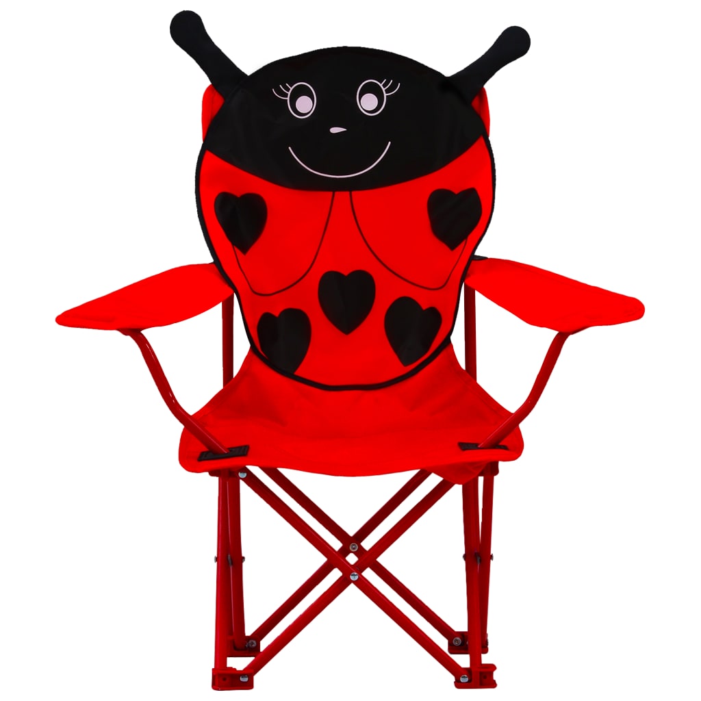vidaXL Kindertuinstoelen 2 st stof rood