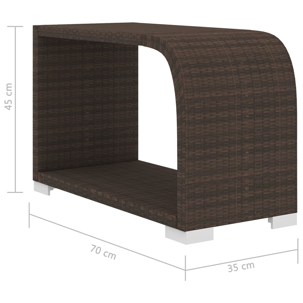 vidaXL 11-delige Loungeset met kussens poly rattan grijs